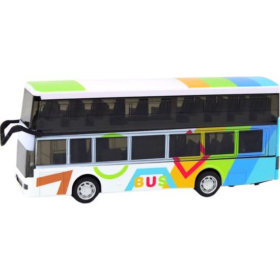 Dvoupatrový autobus s pohonem a s barevnými světly a zvuky