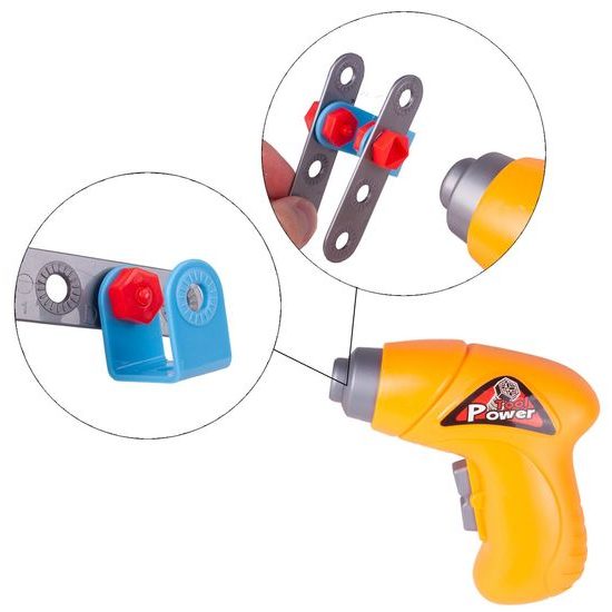 Konstrukční stavebnice s vrtačkou na baterie Junior Blocks 280 dílků