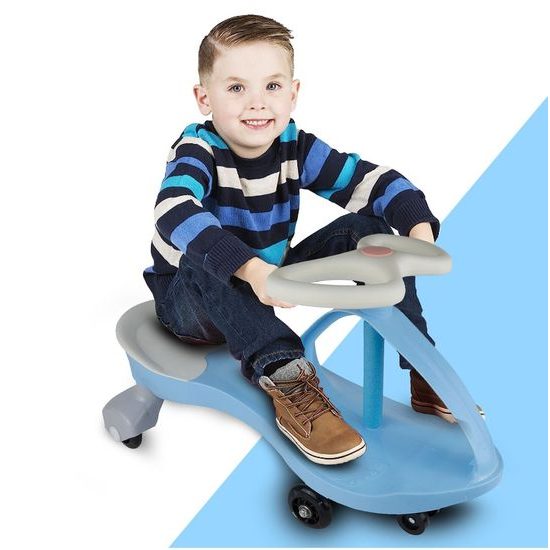 Gravitační odrážedlo se svítícími koly Spinner modré