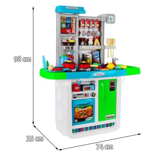 Dětská XXL kuchyňka s dotykovým panelem Delicious Kitchen zelená