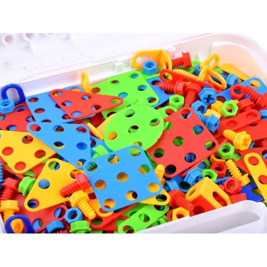 Majlo Toys konstrukční 3D stavebnice s vrtačkou na baterie Magic Panel 268 ks