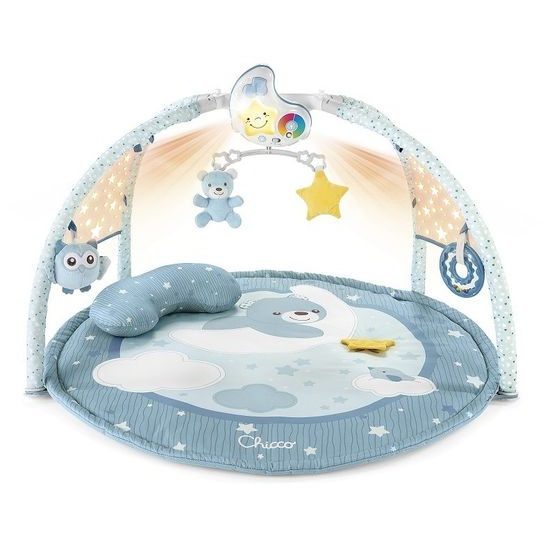 ROZBALENO Chicco hrací deka s projekcí a melodiemi modrá