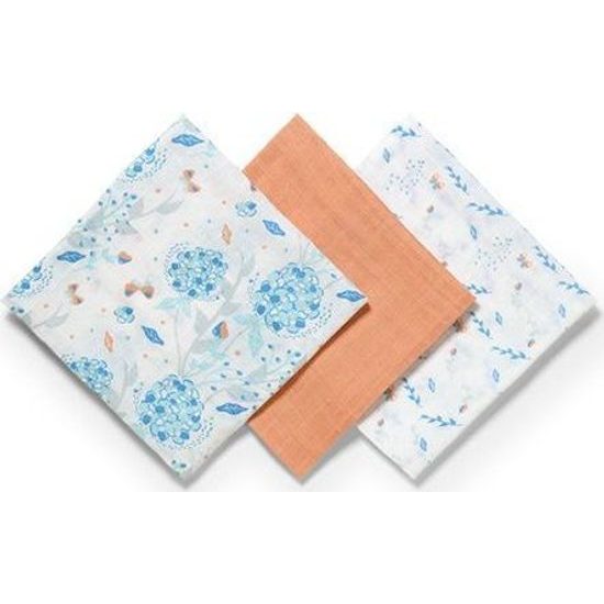 Mušelinové plenky 3ks oranžová