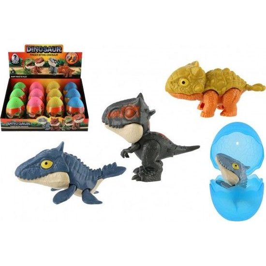 Kousací dinosaurus ve vajíčku - MIX 4 barvy