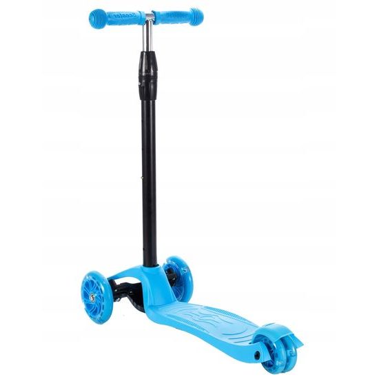 Dětská koloběžka Glow Scooter se svítícími koly modrá