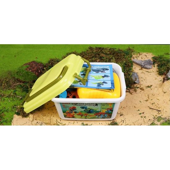 Šroubovací dinosauři s vrtačkou na baterie Take Apart