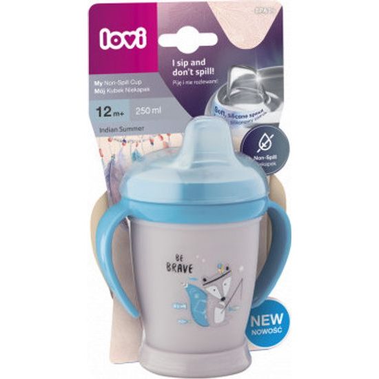 Lovi Nevylévací hrníček Lovi Indian Summer Junior - modrý