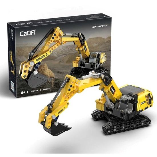 CaDA dětská stavebnice Bagr 467 dílků