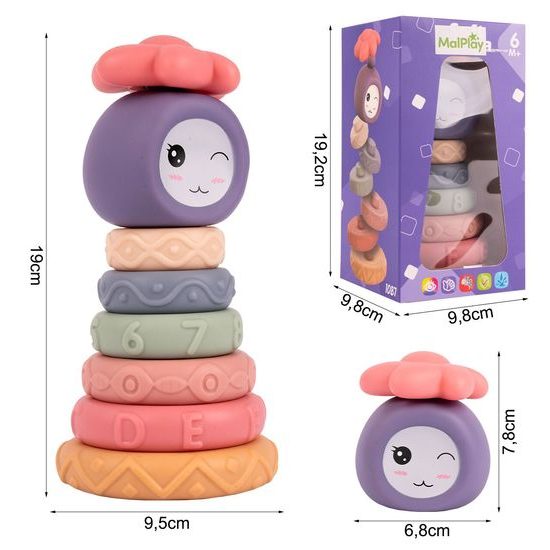 Senzorické kostky pro nejmenší Soft Jenga