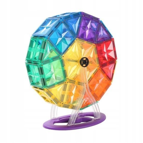 Magnetická stavebnice Magnetic Tiles 130 dílů