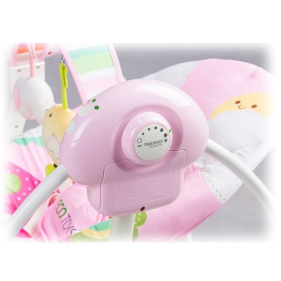 Ecotoys lehátko a houpačka Jungle - růžová