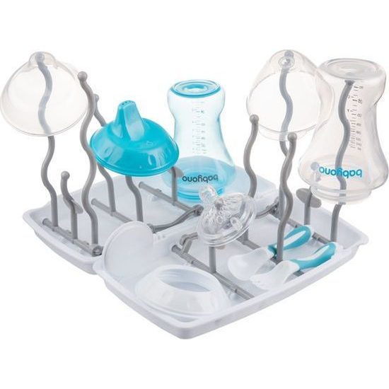 BabyOno Stojan na odkapávání lahví bílý