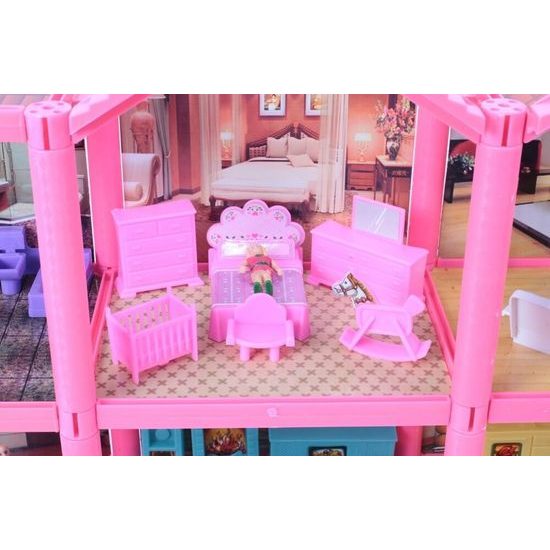 Domeček pro panenky s příslušenstvím Loving Family 136 součástí