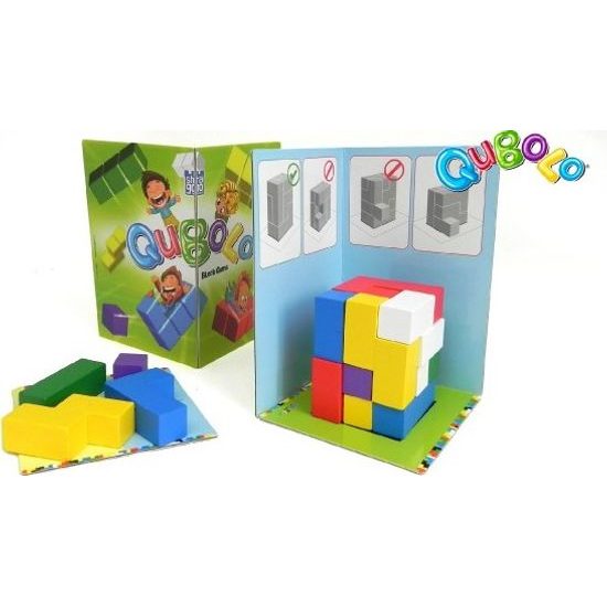 Qubolo společenská hra s dřevěnými kostkami