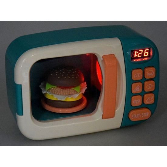 Majlo Toys dětská mikrovlnná trouba na baterie Kids Microwave zelená