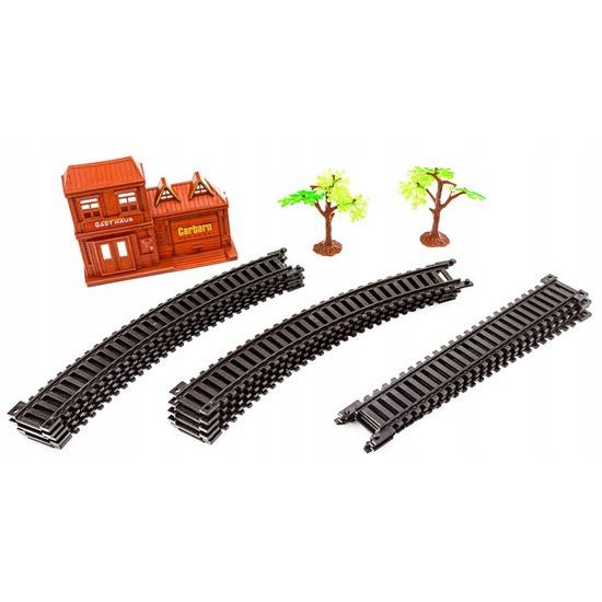 Mini vláčkodráha na baterie se světlem Rail King II