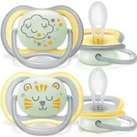 Dudlík Ultra Air - žlutý 2ks