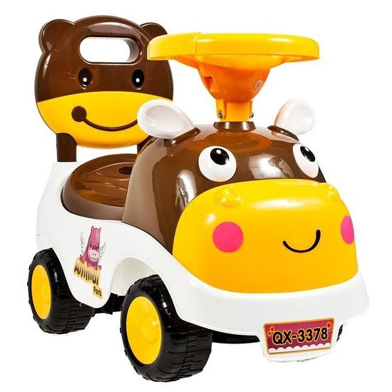 Dětské mini odrážedlo Kravička - hnědé