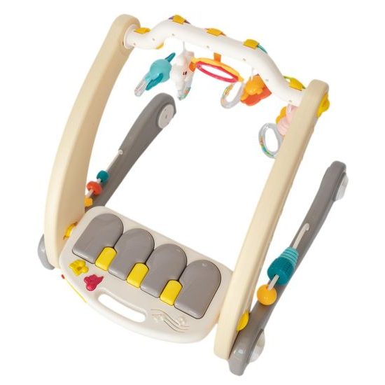 Haunger chodítko 2v1 s hrací dekou a piankem Happy Childhood