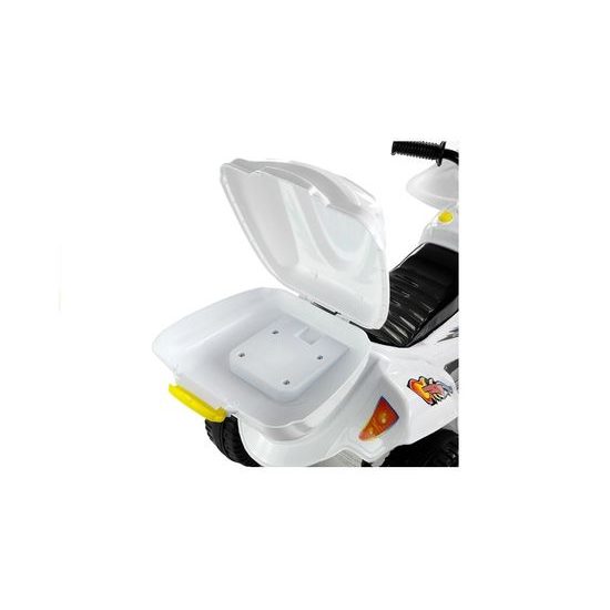 Dětská elektrická tříkolka Racing White