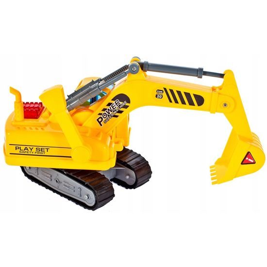 Nákladní auto s bagrem, světly a zvukem pro děti City Builder 1:16