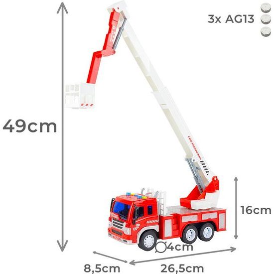 Dětské požární auto se světly a zvuky City Service 1:16