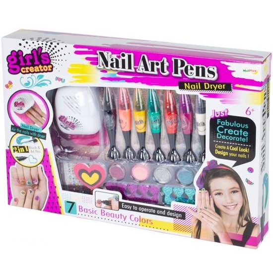 Dětské nehtové studio na baterie Nail Art Pens