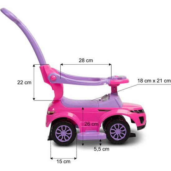 Odrážedlo Sport Car, růžová