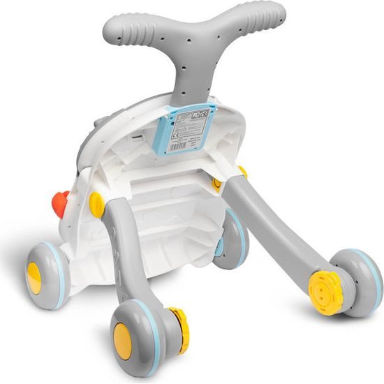 Odstrkovadlo a edukační stůl 2v1 Spark - šedá