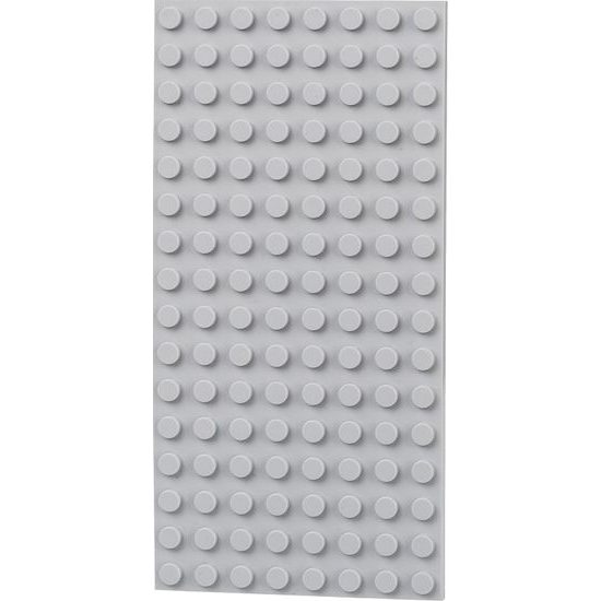 LW Toys Oboustranná deska 8 x 16 (bodů) - světle šedá