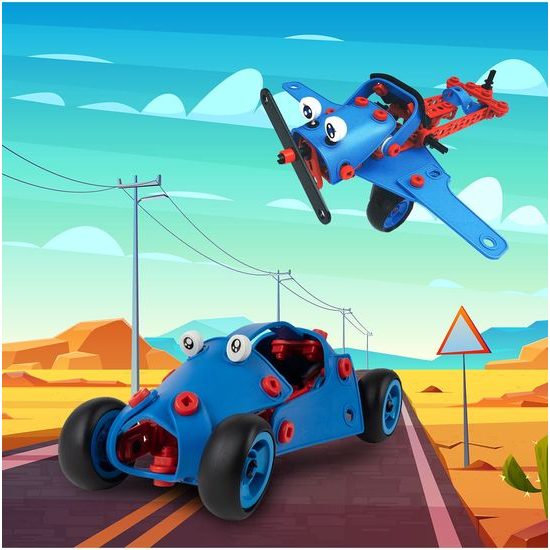 Konštrukčná stavebnica 6v1 Build Play 142 dielikov