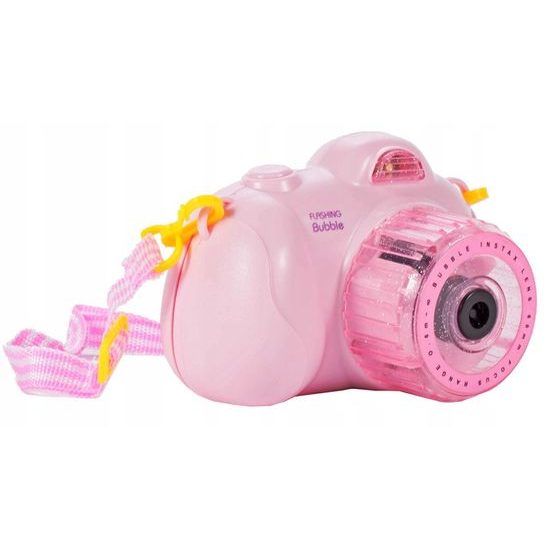 Bublifuk na baterie fotoaparát Flashing Bubble růžový