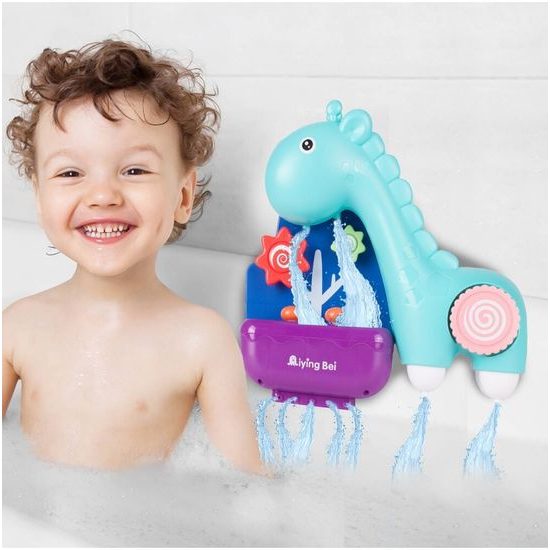 Fontánka do vany Žirafa modrá