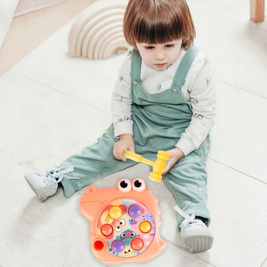 Zatloukání míčků pro nejmenší Funny Hole - růžová