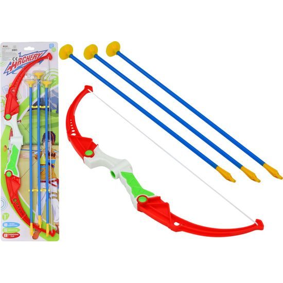 Luk a šípy s přísavkami 3 kusy