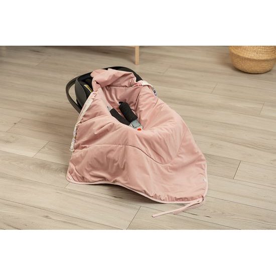 Dětská zavinovačka do autosedačky XL Sensillo Velvet - magnolie