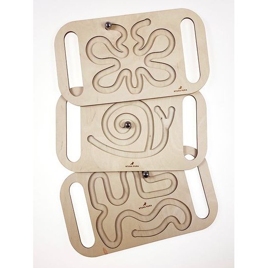 Kuličková dráha dvouruční - labyrint - motorická hra