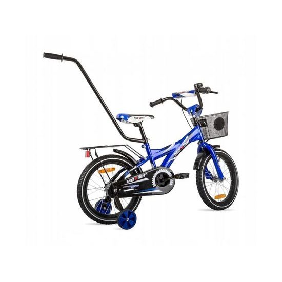 Mexller dětské kolo BMX 16" s vodící tyčí modrá
