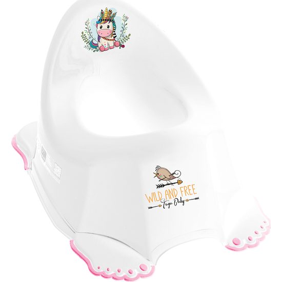 Dětský nočník protiskluzový Wild & Free jednorožec bílý