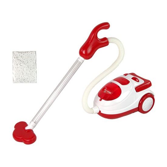 Dětský vysavač na baterie se světlem My Home červený