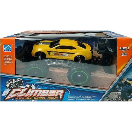 Auto na dálkové ovládání Climber Pro4 žluté 1:24