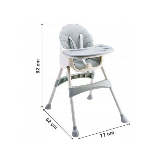 Ecotoys jídelní židlička 2v1 Azzure HC823