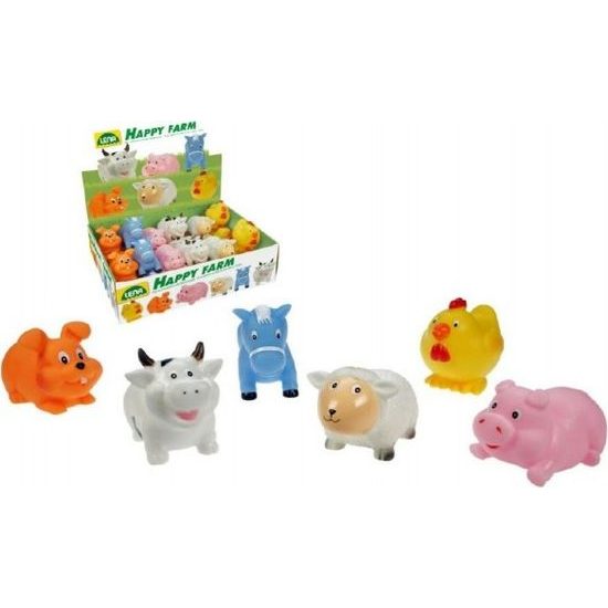 Zvířátka stříkací - Veselá farma - mix 6 druhů