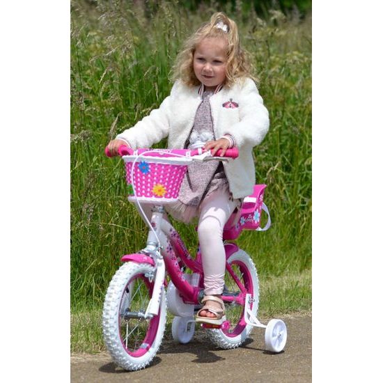 Dětské kolo Volare Lovely 12" růžovo-bílé