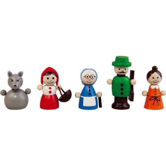 Dřevěné magnetické Divadlo Červená Karkulka s figurkami