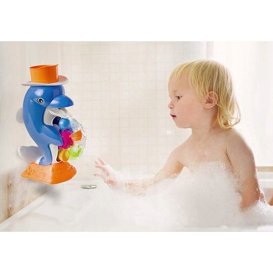 Delfínek pro děti do vany s kolovrátkem Water Dolphin