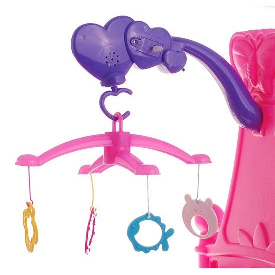 Postýlka pro panenku 2v1 Mammy Baby s kolotočem