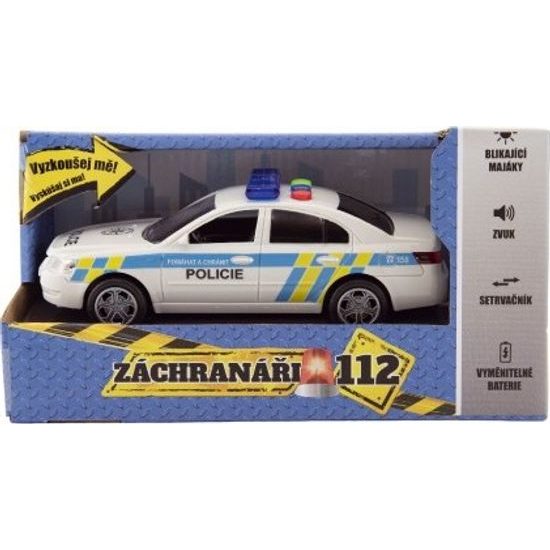 Auto policie na baterie, se zvukem, se světlem