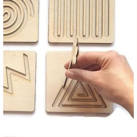 Grafomotorické dřevěné desky 5ks