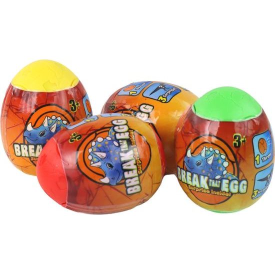 Barevné vajíčka s dinosaurem 12ks